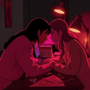 [F4F] オタク女子の隠れた情熱：深夜の同人誌即売会準備と二人だけの秘密 [恋愛][密室][官能]